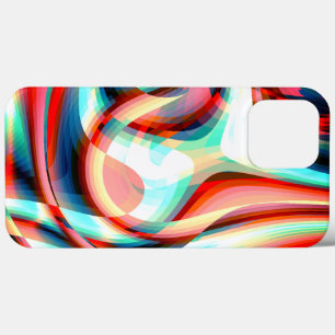 Vergrößern der gekrümmten roten Linien, überlagert Case-Mate iPhone Hülle