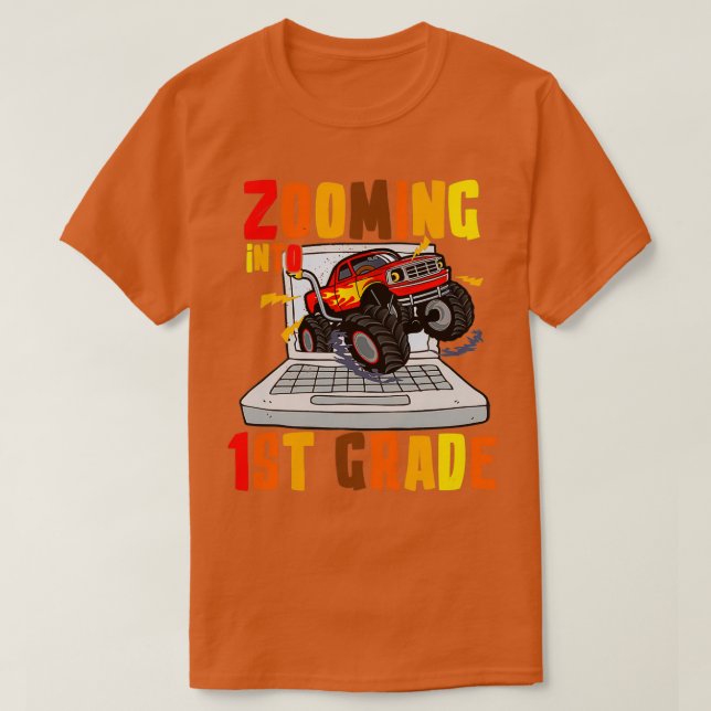 Vergrößern in den Monsterlruck der 1. Klasse T-Shirt (Design vorne)