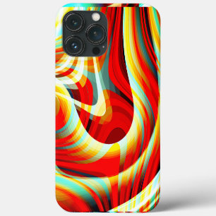 Vergrößernd gekrümmte rote Striche überlagern sich Case-Mate iPhone Hülle