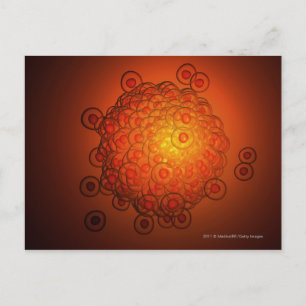 Vergrößerter Blick auf das Ei Postkarte