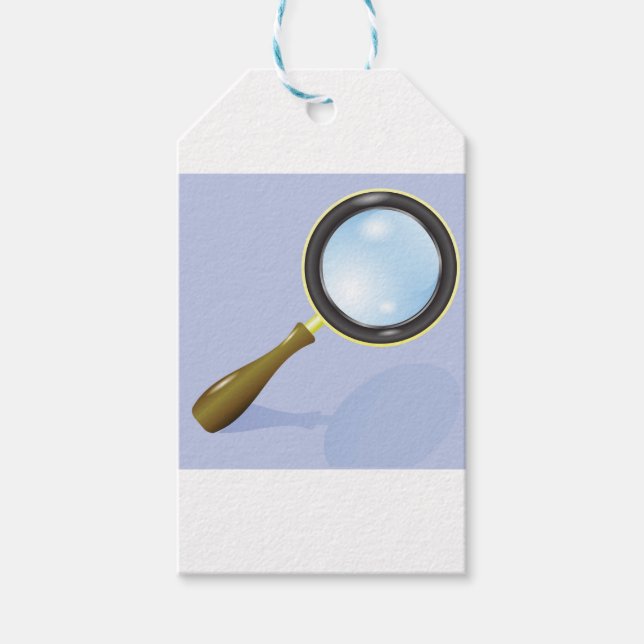 Vergrößerungsglas Geschenkanhänger (Vorderseite)