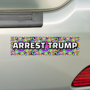 VERHAFTET TRUMP (Sie können die Wörter ändern) Autoaufkleber
