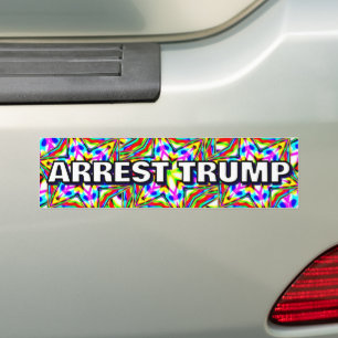 VERHAFTET TRUMP (Sie können die Wörter ändern) Autoaufkleber