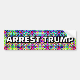 VERHAFTET TRUMP (Sie können die Wörter ändern) Autoaufkleber