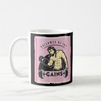 Verhaftet werden, ihr gewinnt Muskel Jesus Gewicht Kaffeetasse