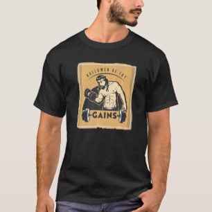 Verhaftet werden, ihr gewinnt Muskel Jesus Gewicht T-Shirt