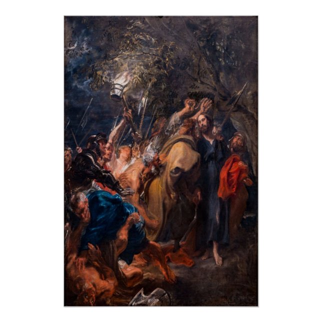 Verhaftung der Leinwand Christi in biblischer Szen Poster (Vorderseite)