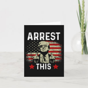 Verhaftung dieses Trump 2024 verurteilte Felon Tru Karte