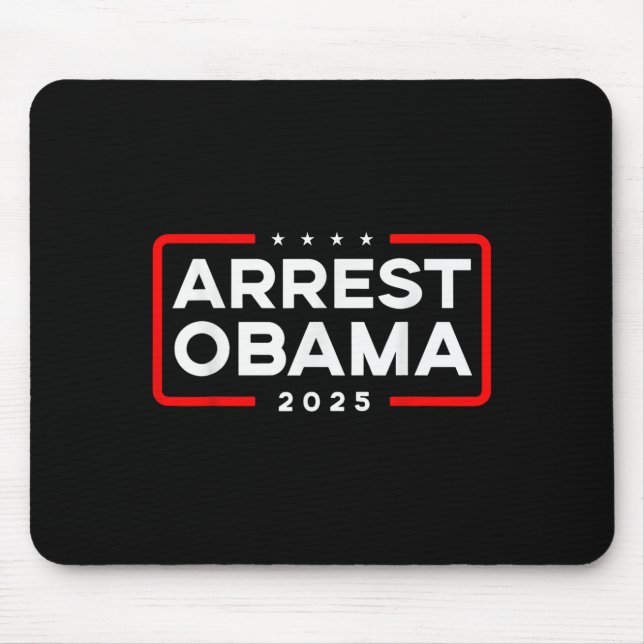 Verhaftung Obama 2025 Mousepad (Vorne)