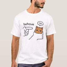 Verhalte dich/No Orange Cat Meme T-Shirt | Lustige