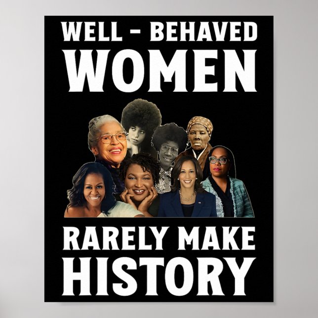 - Verhalten Frauen selten in der Geschichte Kamala Poster (Vorne)