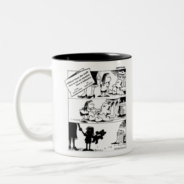 Verhalten gleicht Wahrheit Kaffee Tasse (Links)