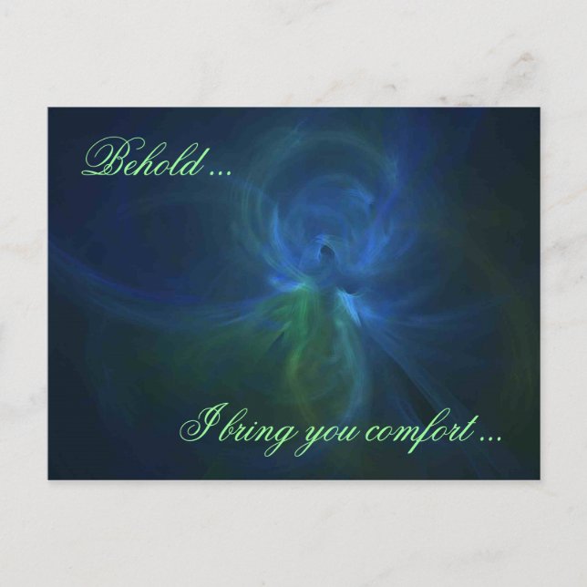 VERHALTEN ... ICH BRINGE EUCH KOMFORT ... POSTKARTE (Vorderseite)