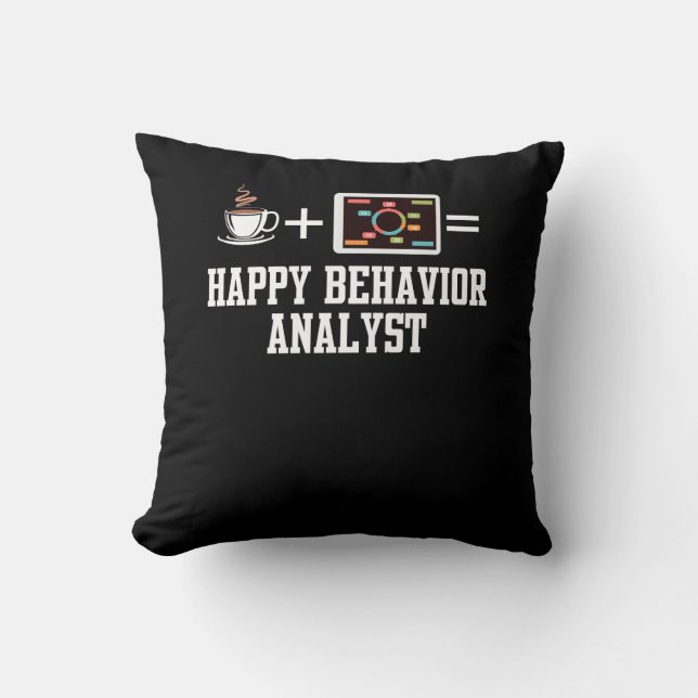 Verhaltenanalytiker-Shirt für BCBA BCaBA RBT Kissen (Vorderseite)