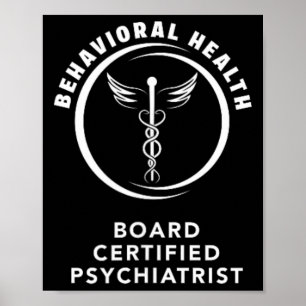 Verhaltens- und Geistesgesundheit Board-zertifizie Poster