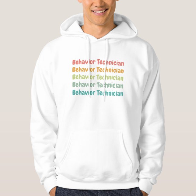 Verhaltensforscher RBT Verhalten Tech Retro Hoodie (Vorderseite)