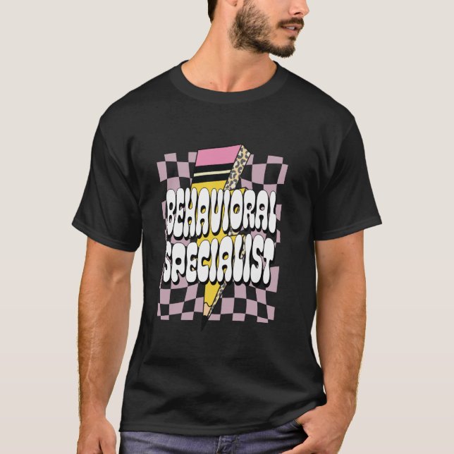 Verhaltensspezialist Coach Verhalten zurück T-Shirt (Vorderseite)