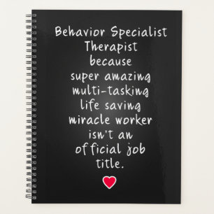 Verhaltensspezialist Therapist Planer