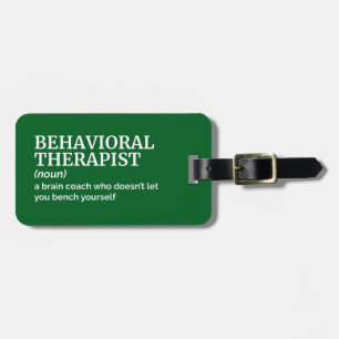 Verhaltenstherapeut Definition Geschenk Idee Gepäckanhänger