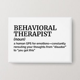 Verhaltenstherapeut-Geschenk - Funny Definition Button