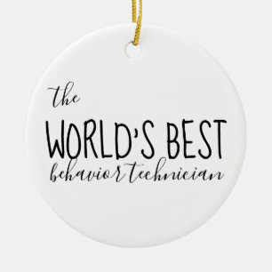 Verhaltenstherapie Tech, ABA, Verhaltenstherapeut, Keramik Ornament