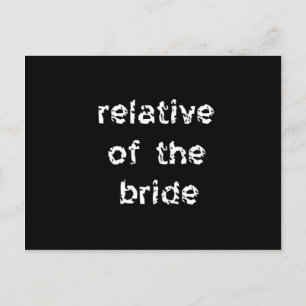 Verhältnis der Braut Postkarte