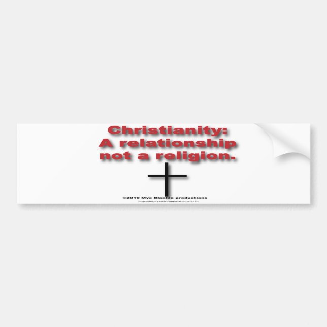 Verhältnis nicht ein Religions-Autoaufkleber Autoaufkleber (Vorne)