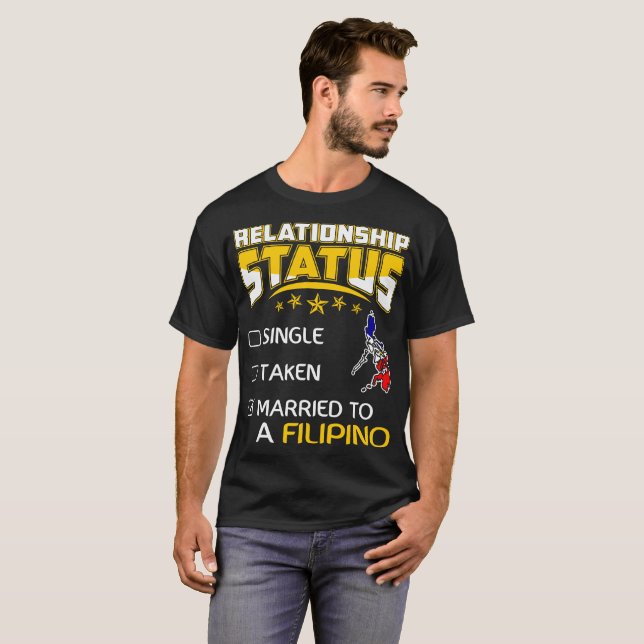 Verhältnis-StatusSingle genommener verheirateter T-Shirt (Vorne ganz)