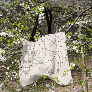 Verheddert in Blüten Warm Vintage Tasche