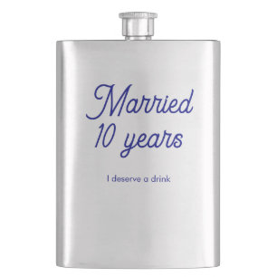 Verheiratet 10 Jahre Flachmann