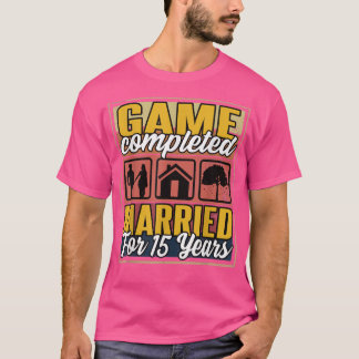 Verheiratet 15 Jahre I 15. Hochzeit T-Shirt