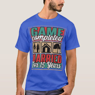 Verheiratet 15 Jahre I 15. Hochzeit T-Shirt