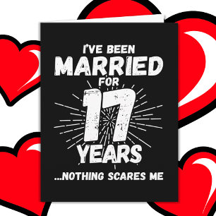 Verheiratet 17 Jahre Funny 17. Wedding Jubiläum Karte