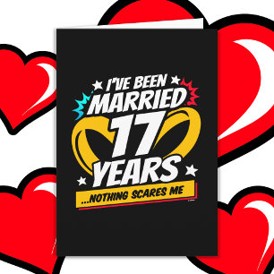 Verheiratet 17 Jahre Funny 17. Wedding Jubiläum Karte