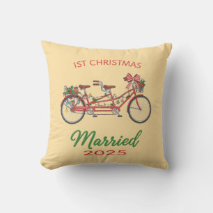 verheiratet 2025 Newlywed Couple Kissen