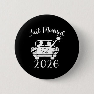 Verheiratet 2026 Hochzeitsringe passend für Paare Button