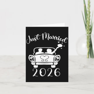 Verheiratet 2026 Hochzeitsringe passend für Paare Karte