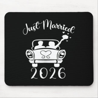 Verheiratet 2026 Hochzeitsringe passend für Paare Mousepad
