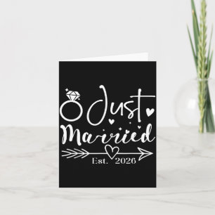Verheiratet 2026 Hochzeitsringe Passendes Paar Karte