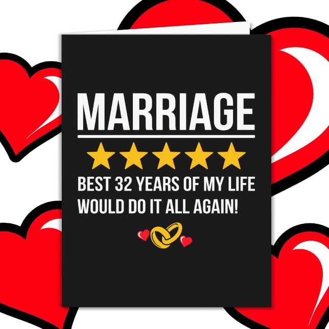 Verheiratet 32 Jahre Niedlich 32. Hochzeitstag Karte (Von Creator hochgeladen)