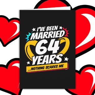 Verheiratet 64 Jahre Funny 64. Hochzeitstag Karte