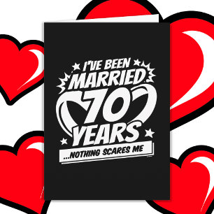 Verheiratet 70 Jahre Funny 70. Wedding Jubiläum Karte