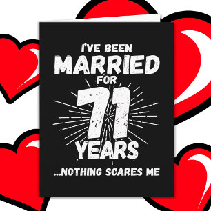 Verheiratet 71 Jahre Funny 71. Wedding Jubiläum Karte
