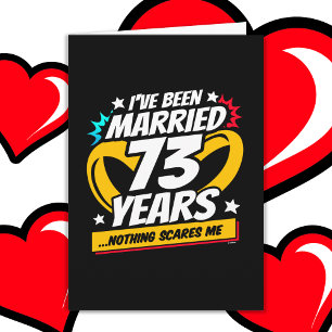 Verheiratet 73 Jahre Funny 73. Wedding Jubiläum Karte