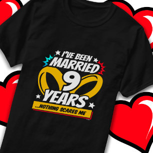 Verheiratet 9 Jahre Funny 9. Hochzeitstag T-Shirt