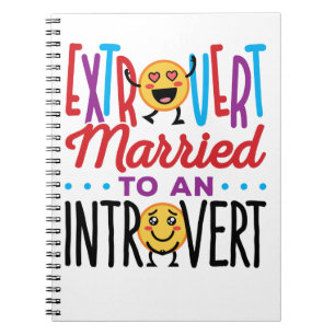 Verheiratet an einen Introvertierten Funny Notizblock
