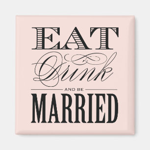 & VERHEIRATET HOCHZEITSMAGNET MAGNET