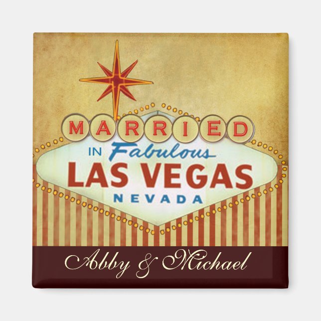 Verheiratet in Fabulous LAS VEGAS Magnet (Vorne)