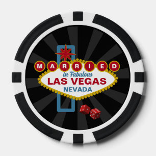 Verheiratet in fabulous Las Vegas Poker Chip Hochz