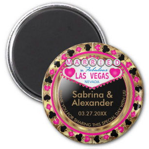 Verheiratet in Las Vegas - Danke - Pink Magnet